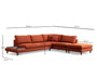 Atelier Del Sofa New Tulip With Pouf - Naranja